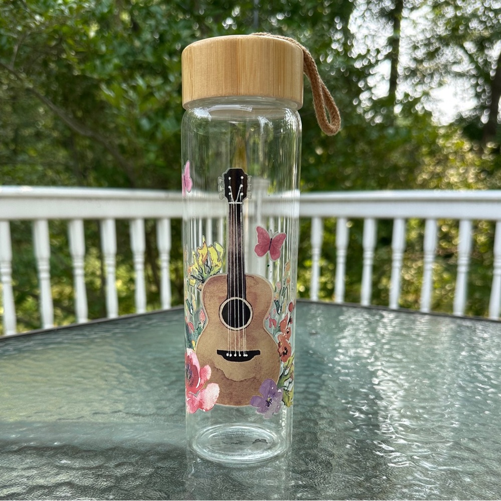 Dolly Parton Glass Borosilicate Water Bottle